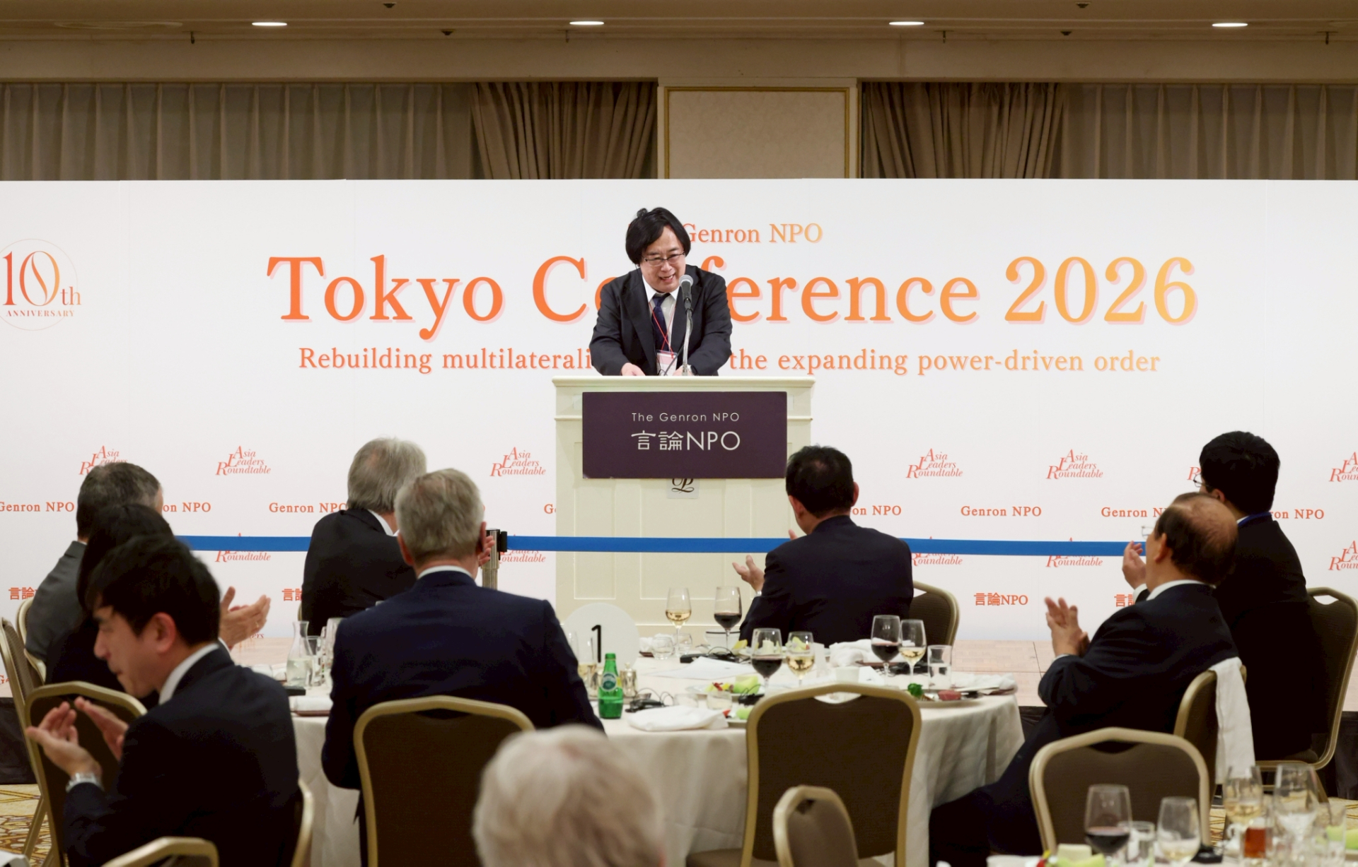 「日本はこれからも世界のために尽くしていく」代表・工藤が力説
―「東京会議2026」歓迎夕食会―
