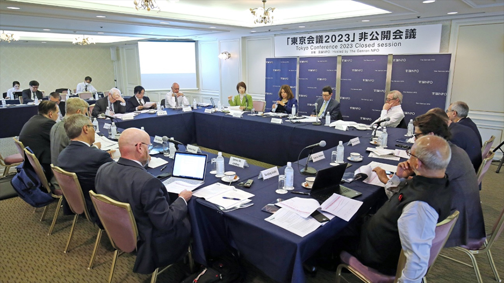 非公開会議１
気候変動問題など国際社会が直面する喫緊の課題に対処するためにも、多くの各国のコンセンサスを取り付ける必要がある